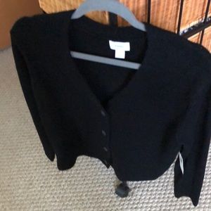 Long sleeved button up black cardigan